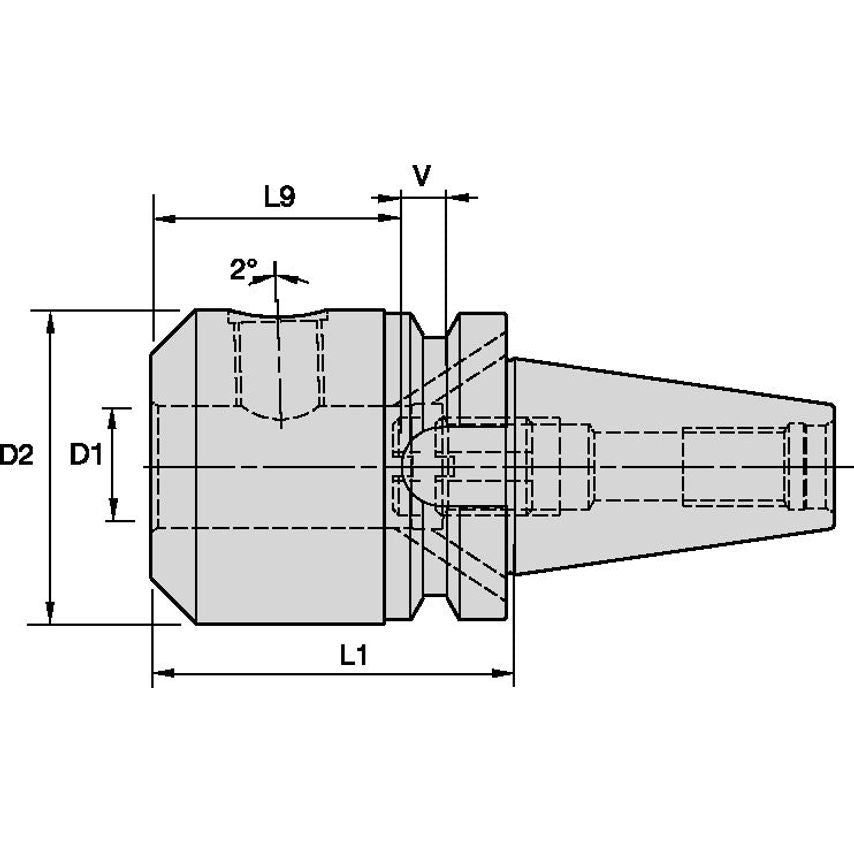 BT50BSWN32075m Chuck DIN1835 Swn BT50 32