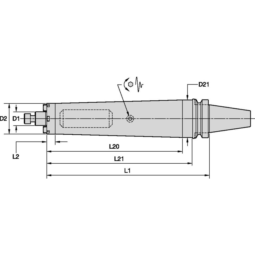 BT50BTDSMC22260m 22mm Tunable SMA x 260mm BT50
