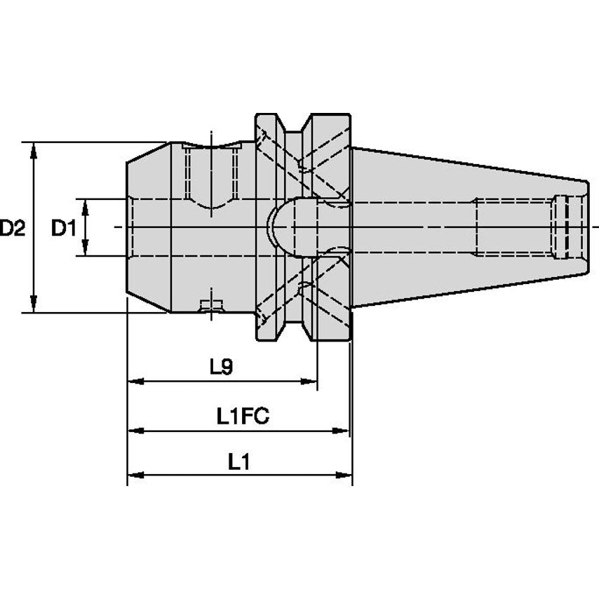 BTKV40BEM25090m 25mm End Mill Adapter - BTKV 40