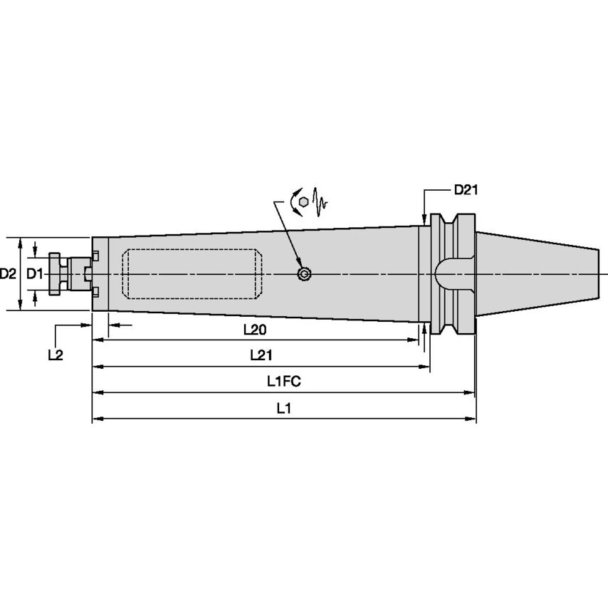 BTKV40BTDSMC22260m 22mm Tunable SMA x 260mm BTKV40