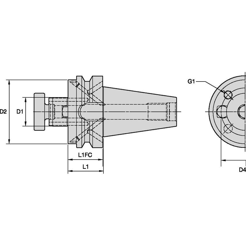 BTKV50BSMC40050m Shell Mill 40mm Coolant - BTKV 50