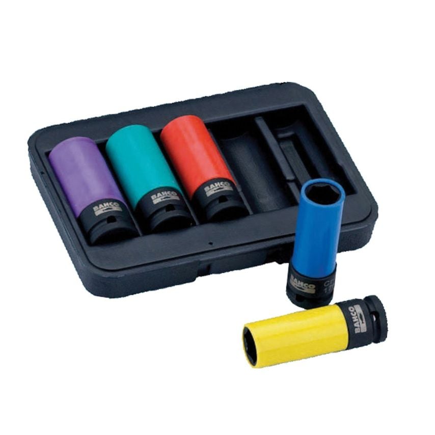 BWSS12P5 1/2in Drive Impact Wheel Socket Set of 5