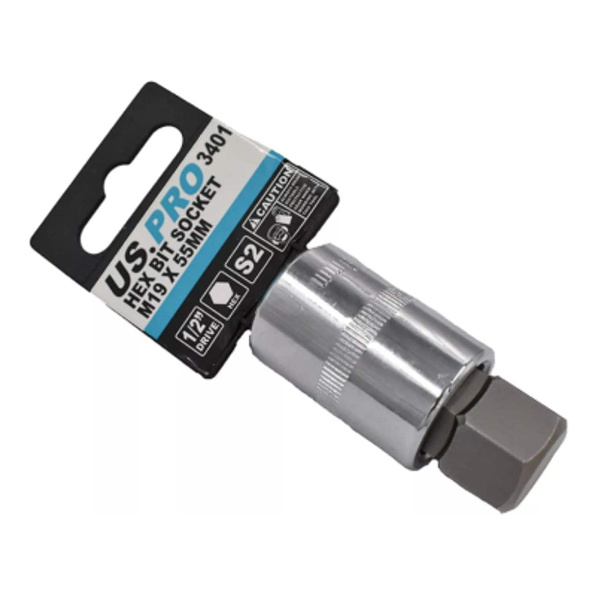 Bag 5 - 1/2in Dr Hex Bit Socket M19 x 55MM