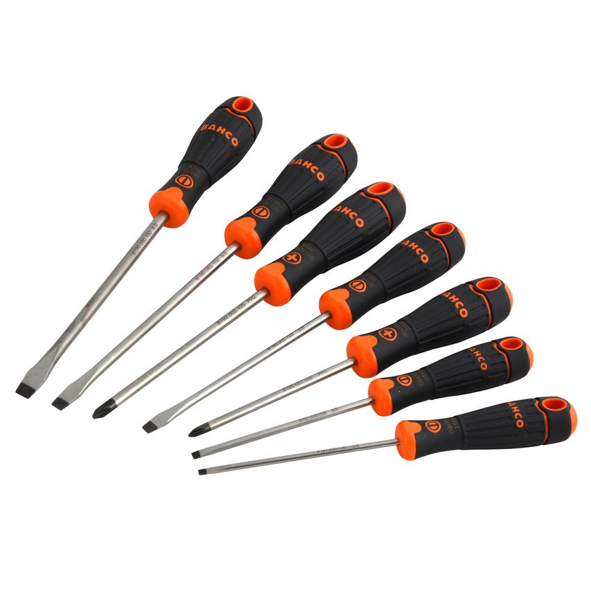 Bahcofit Screwdriver Set, 7 Piece SL/PH