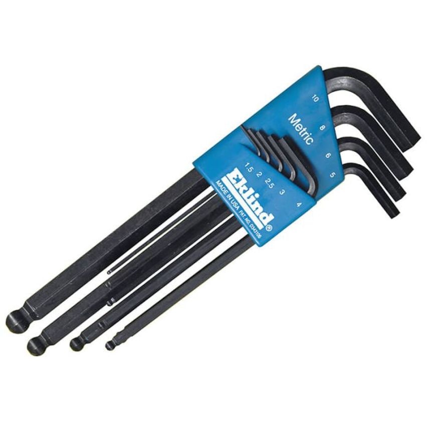 Ball End Hexagon Key Set of 9 Metric (1.5-10MM) EKL13609