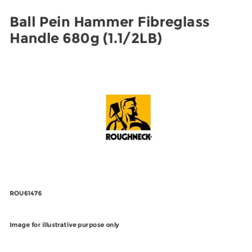 Ball Pein Hammer Fibreglass Handle 680g (1.1/2LB)