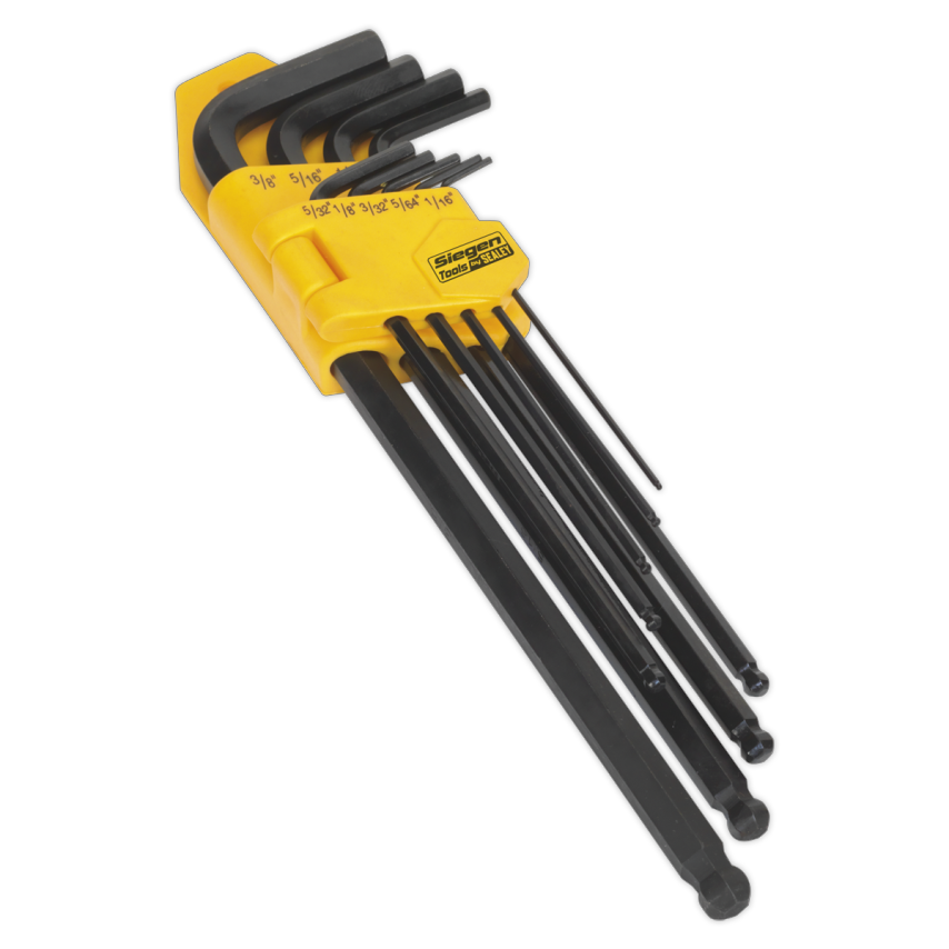 Ball-end Hex Key Set9 Piece Extra Long Imperial