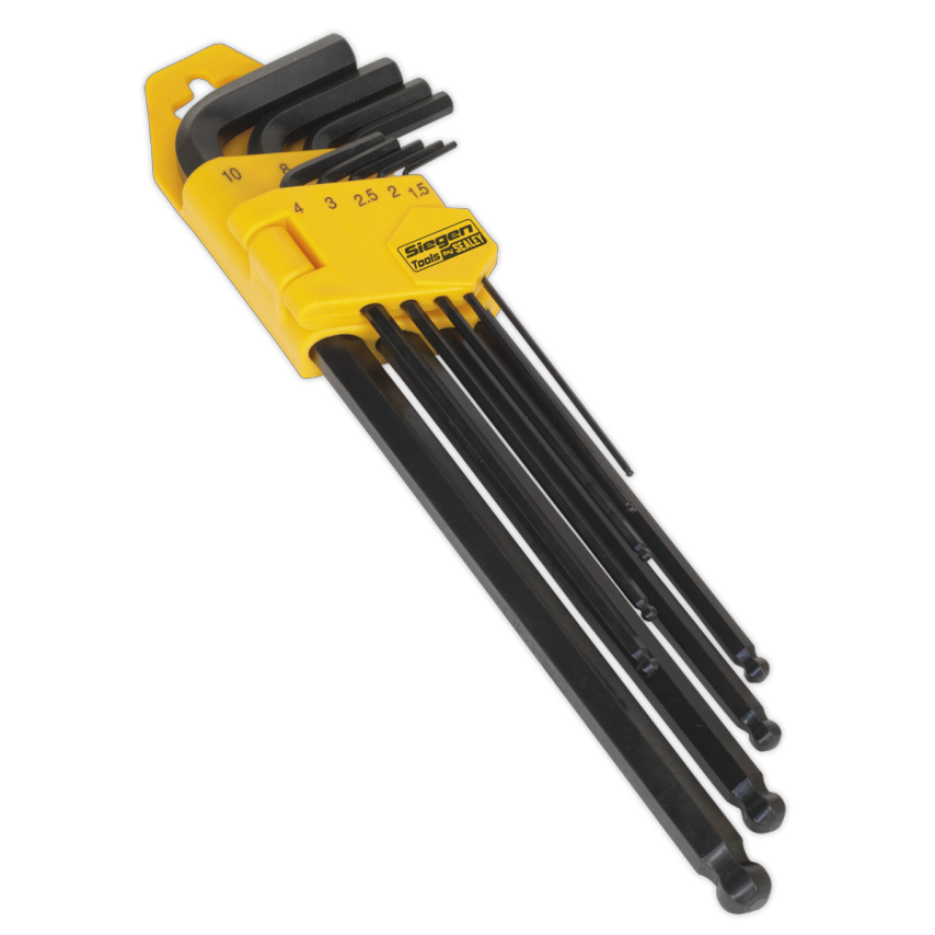 Ball-end Hex Key Set9 Piece Extra Long Metric