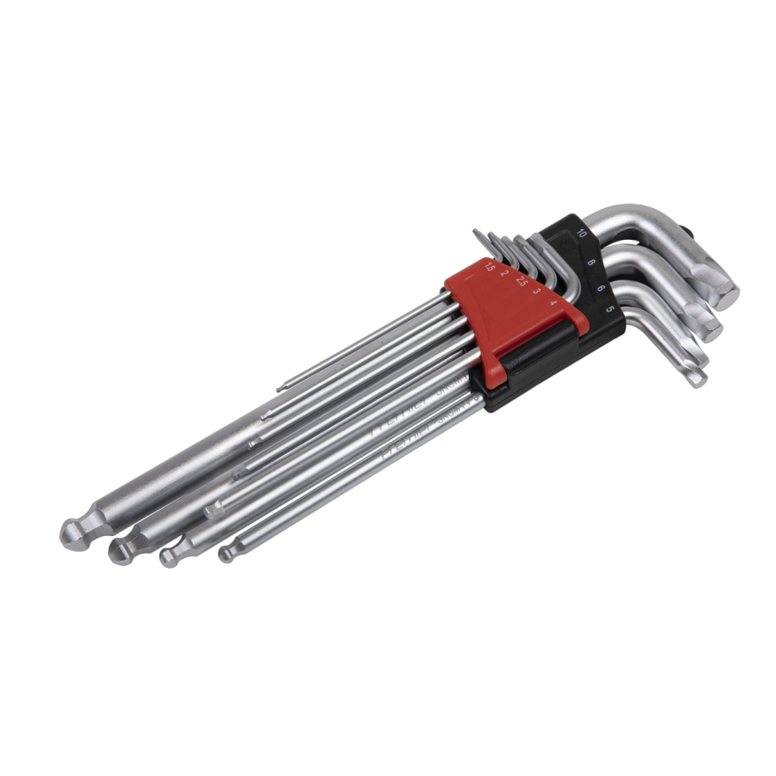 Ball-end Hex Key Set9 Piece Lock-on - Metric