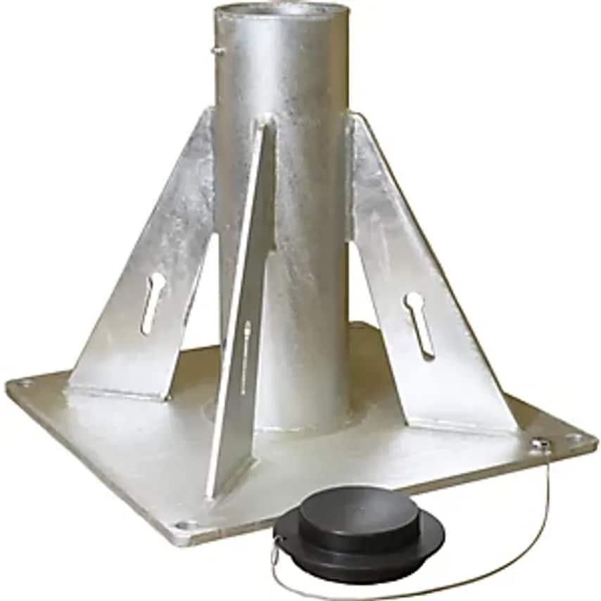 Base Mount Pedestal, For COMMANDER 2000 Slewing Crane, Electrolytically Zinc Plated
