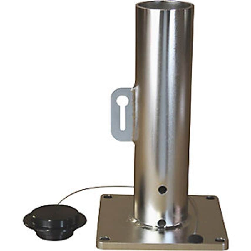 Base Mount Pedestal, For FIRST MATE, COMMANDER 500, ENSIGN 500 Slewing Crane, Stainless Steel