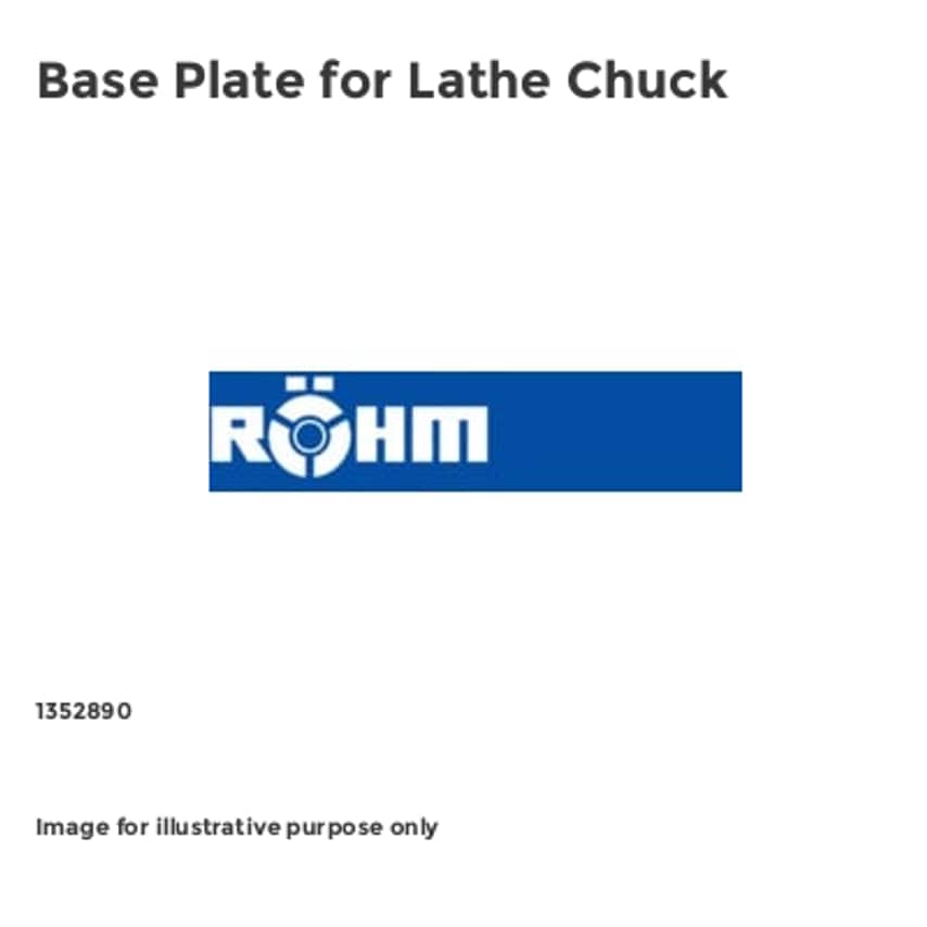 Base Plate for Lathe Chuck