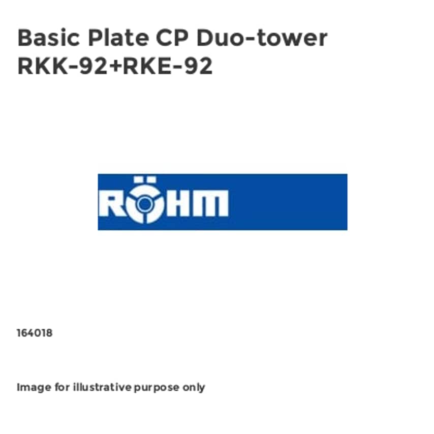 Basic Plate CP Duo-tower RKK-92+RKE-92