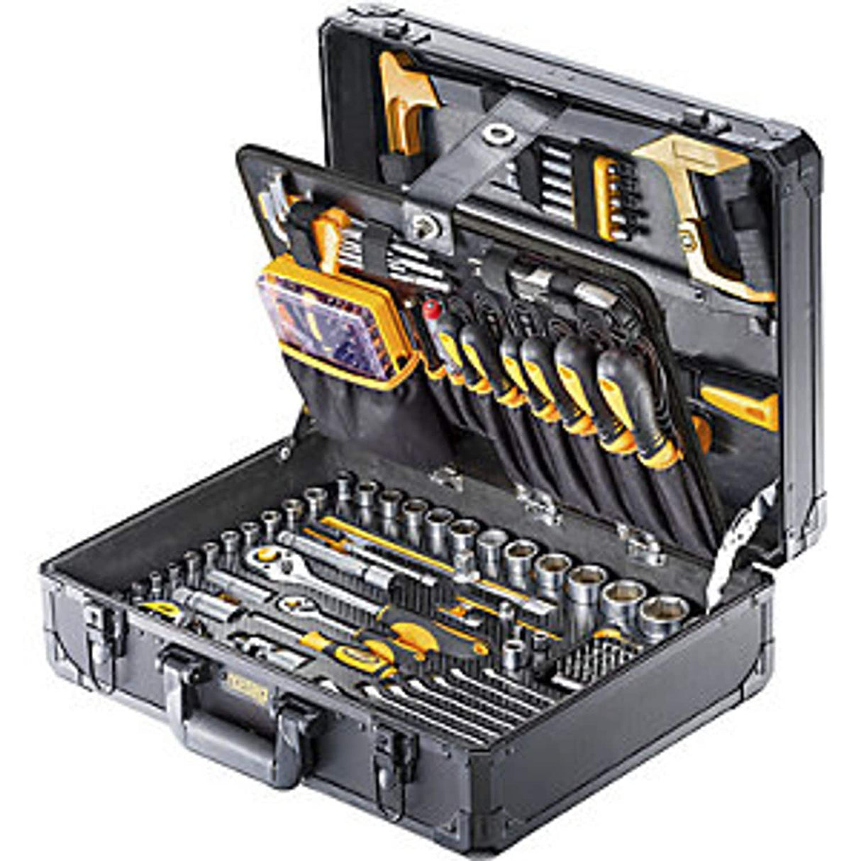 Basic Tool Case with 211 Parts Black Yellow
