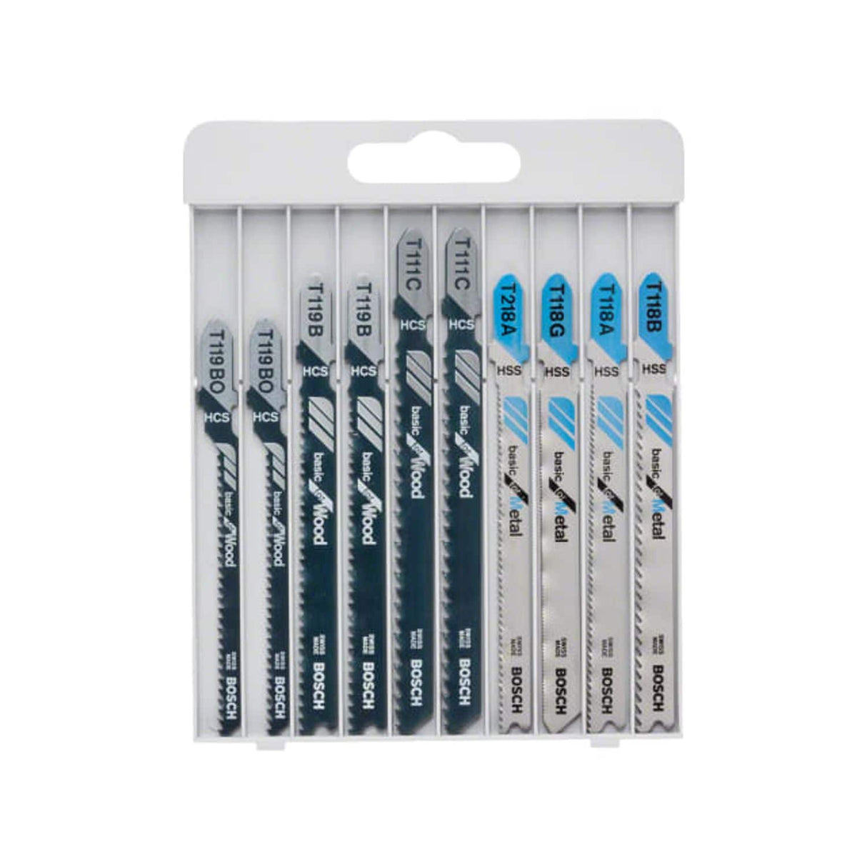 Basic for Wood and Metal Jigsaw Blade Set, 10 Piece