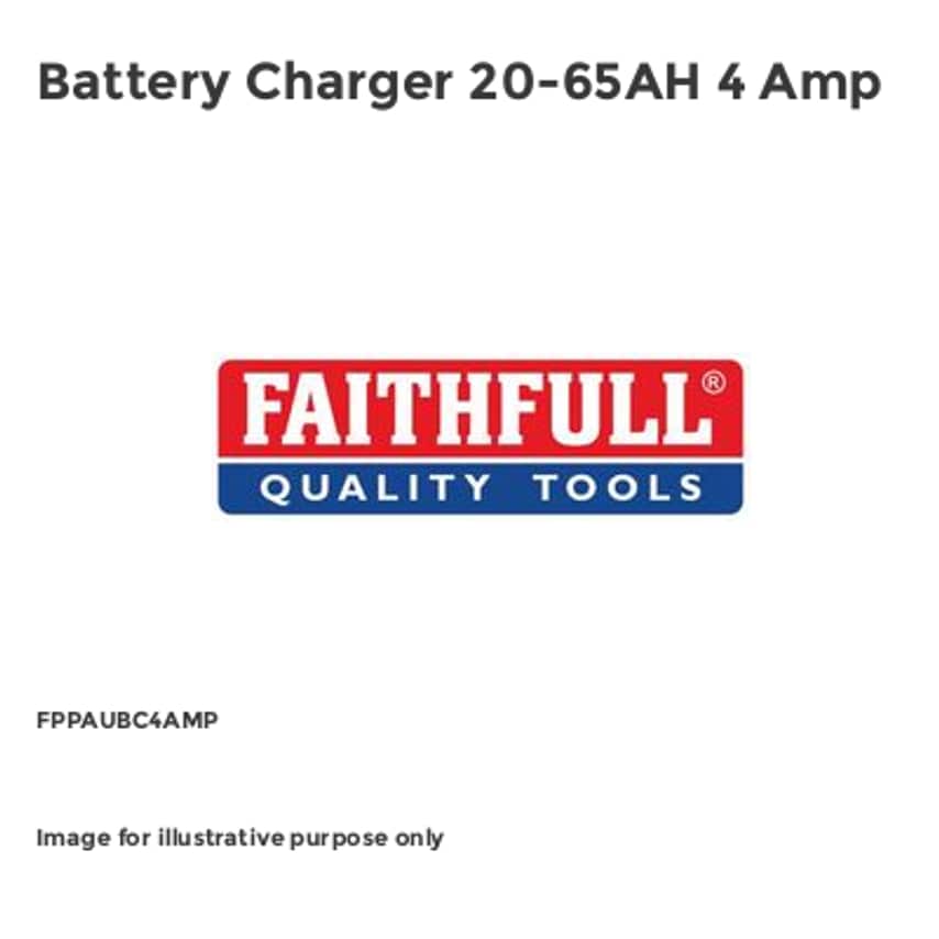 Battery Charger 20-65AH 4 Amp FPPAUBC4AMP