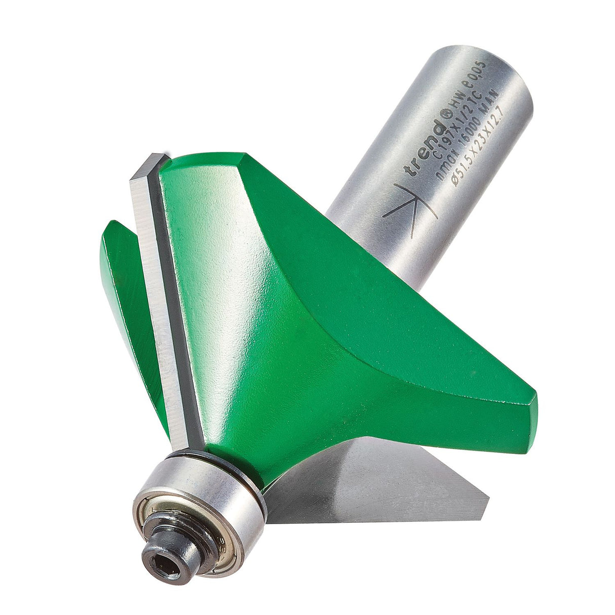 Bearing Guided Chamfer angle=45 Degrees