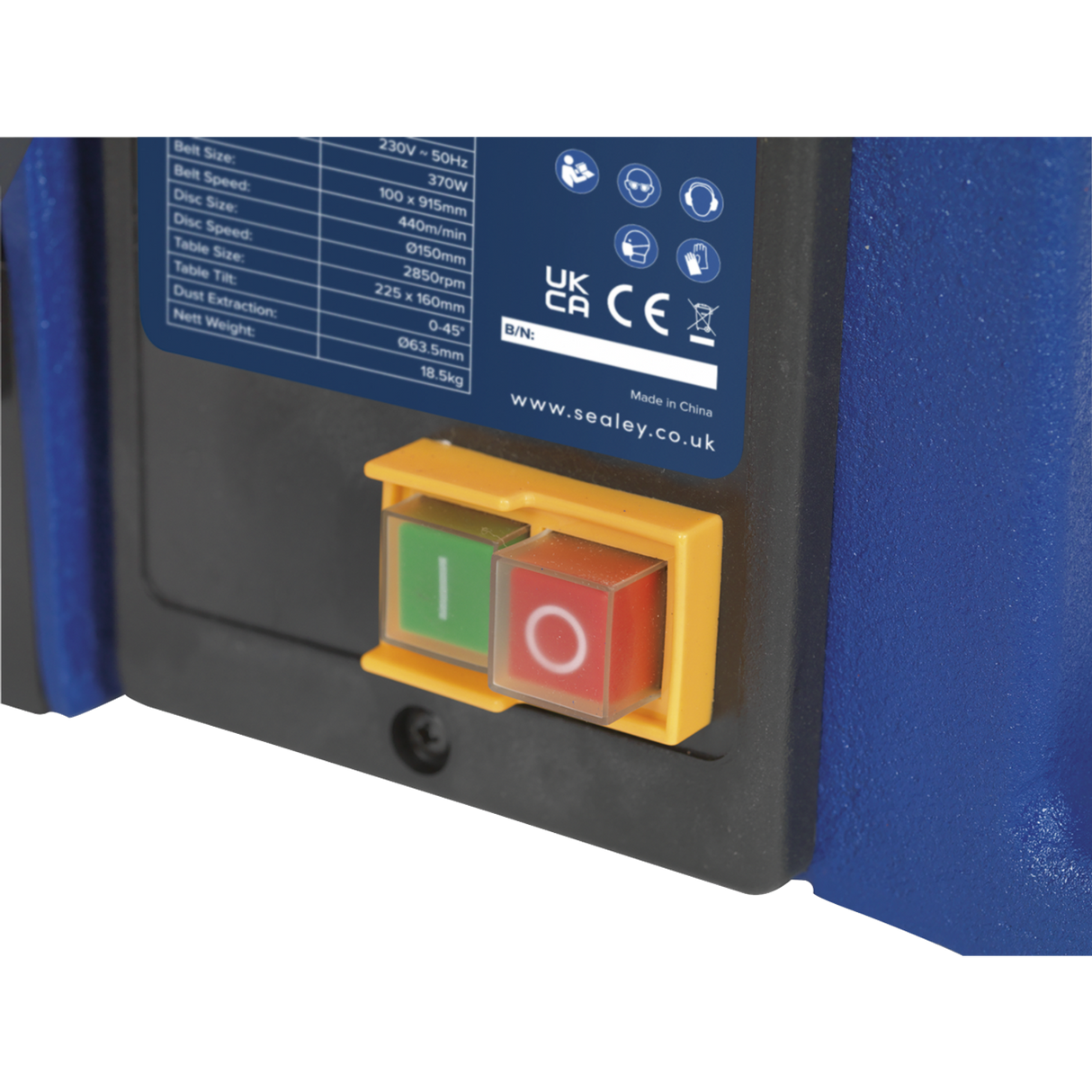 Belt/Disc Sander 100 x 915mm/150 370W/230V