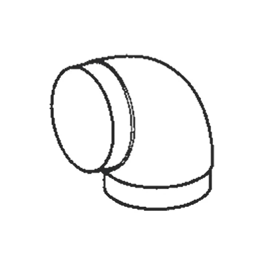 Bend 90 Degree Angle for 100mm Ducting