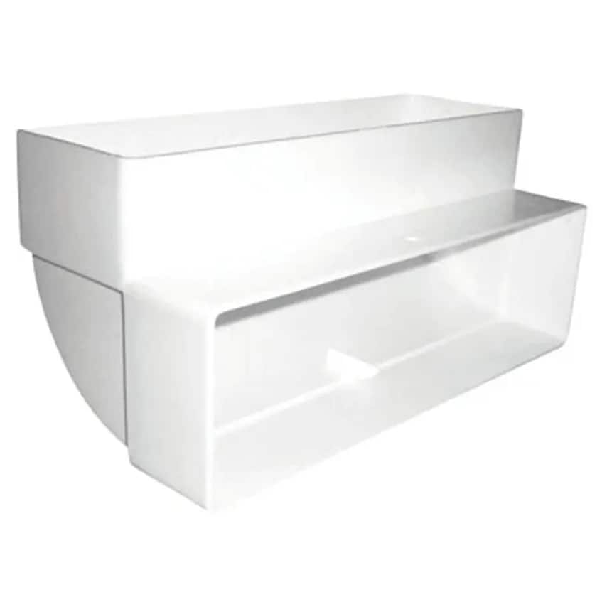 Bend Rectangular Duct Vertical 110 x 55mm Pvc-u