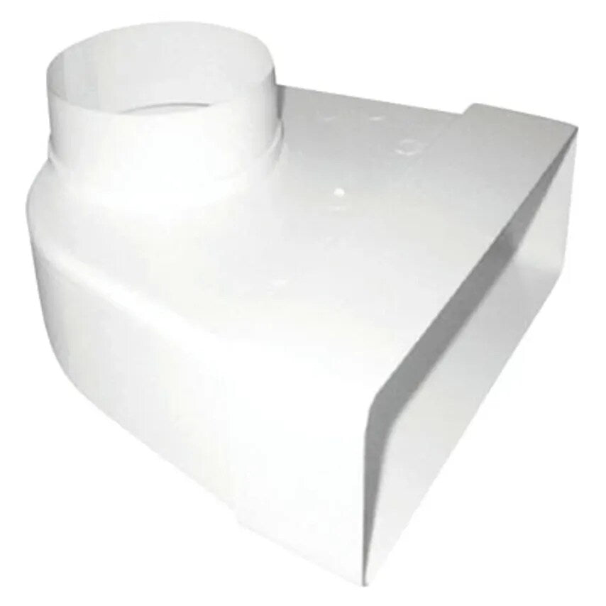 Bend Rectangular to Round 90 Degree FD200 125mm Pvc-u