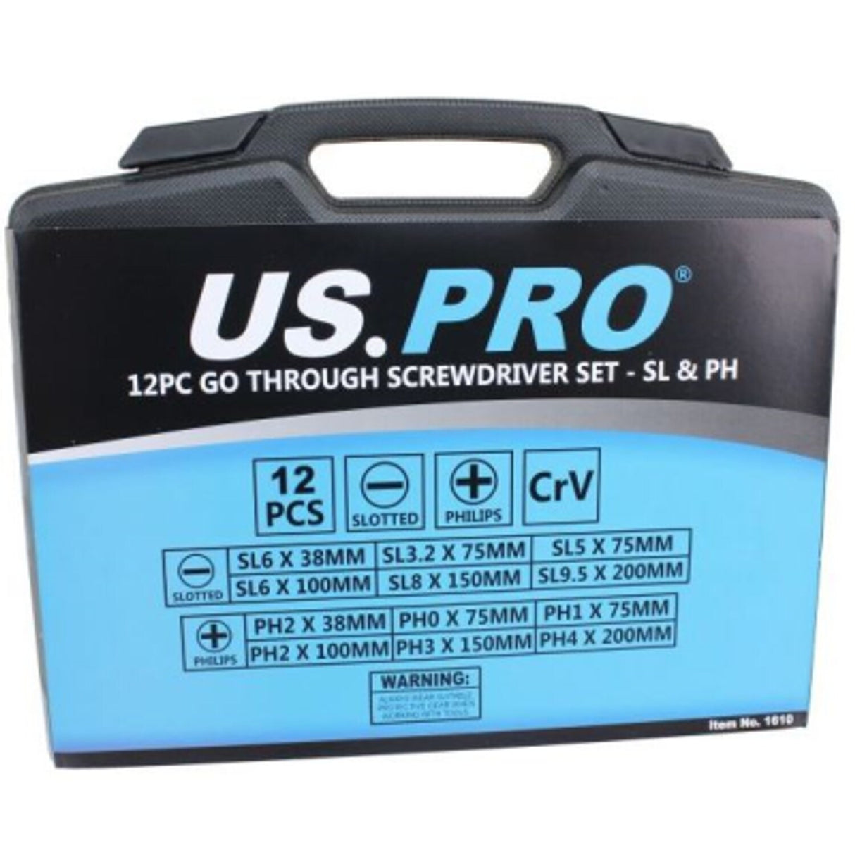 Bergen 12 Piece Go Through Slotted and Philips Screwdriver Set