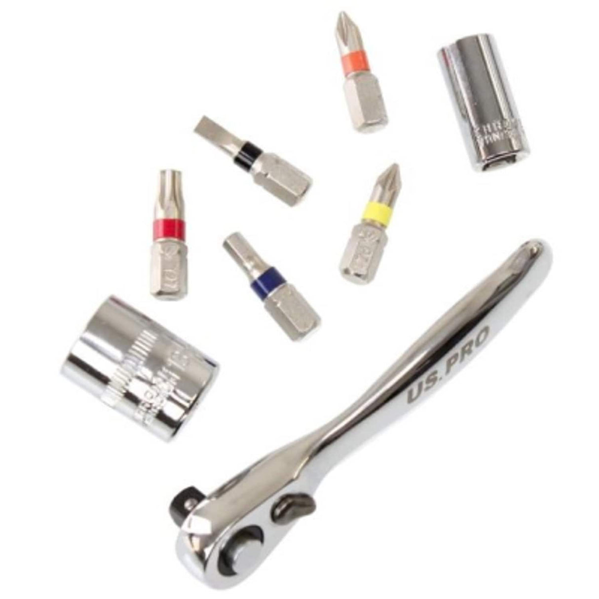 Bergen 31 Piece Socket and Screwdriver Bit Set 1/4in Drive