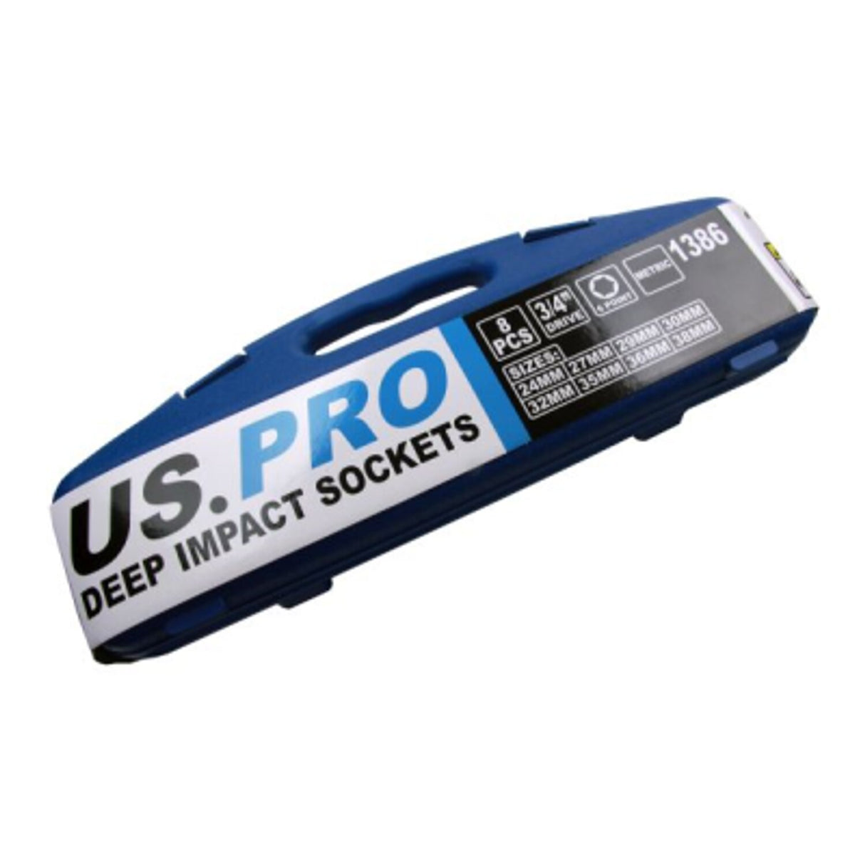 Bergen 8 Piece 3/4in Drive Deep Impact Metric Socket Set