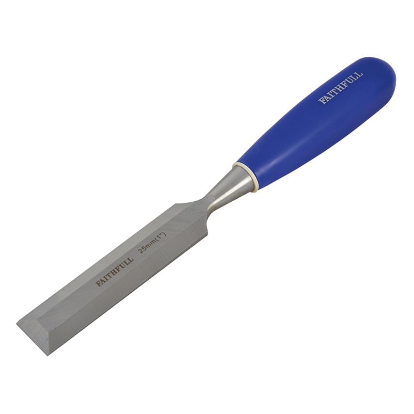 Bevel Edge Chisel Blue Grip 25mm (1 in) FAIWCB1
