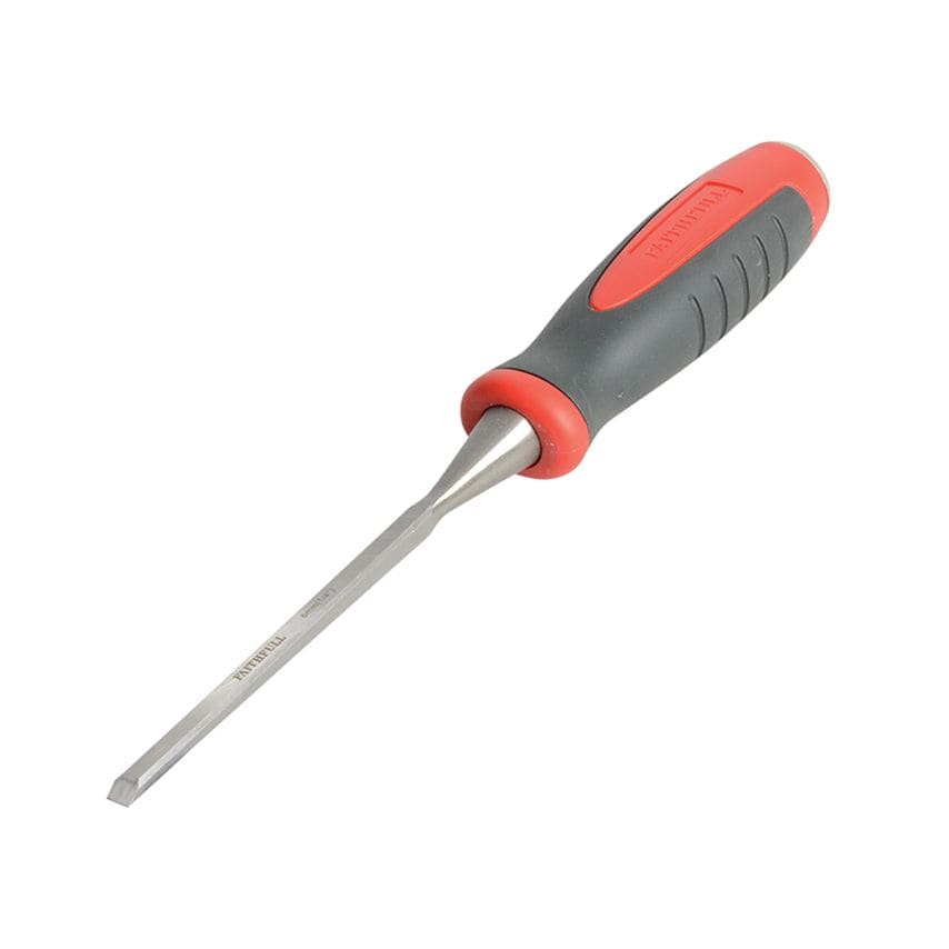 Bevel Edge Chisel Red Soft Grip 6mm (1/4in) FAIWCR6