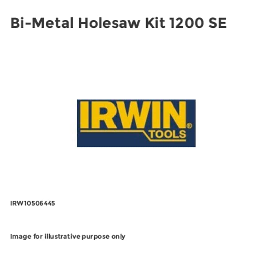 Bi-Metal Holesaw Kit 1200 SE