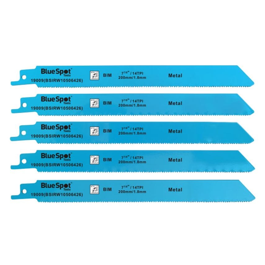 Bi-Metal Reciprocating Bow Saw Blade - 240mm x 5 TPI - Pack of 5