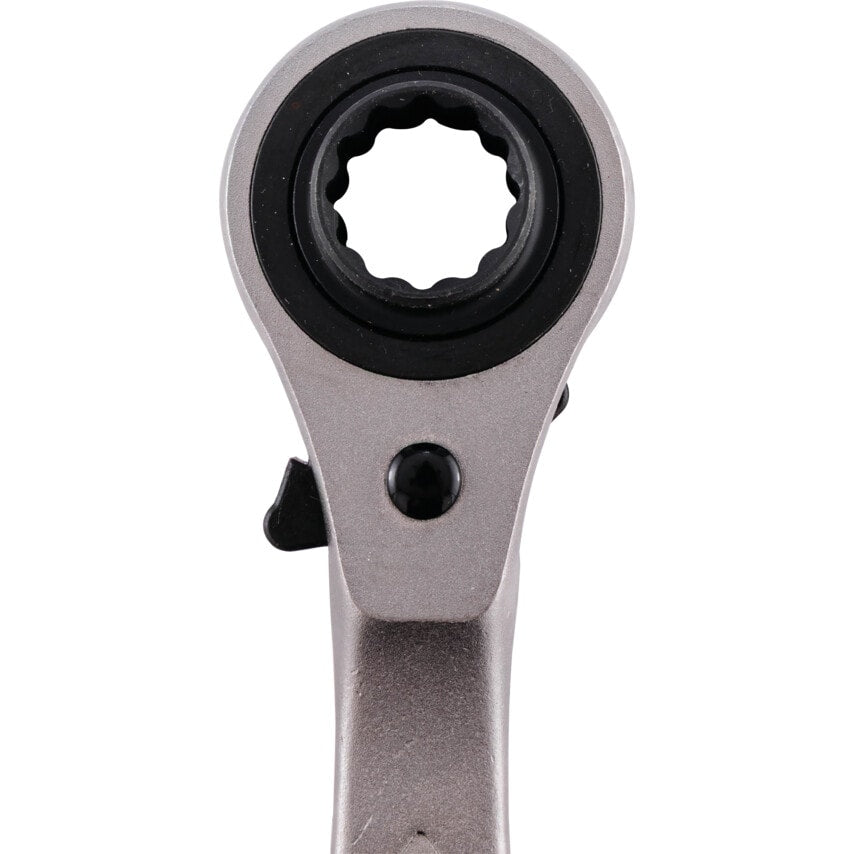 Bi-hexagon Ratchet Podger Spanner, Chrome Vanadium Steel, mm Length, 19mm x 24mm