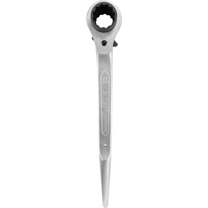 Bi-hexagon Ratchet Podger Spanner, Chrome Vanadium Steel, mm Length, 30mm x 32mm