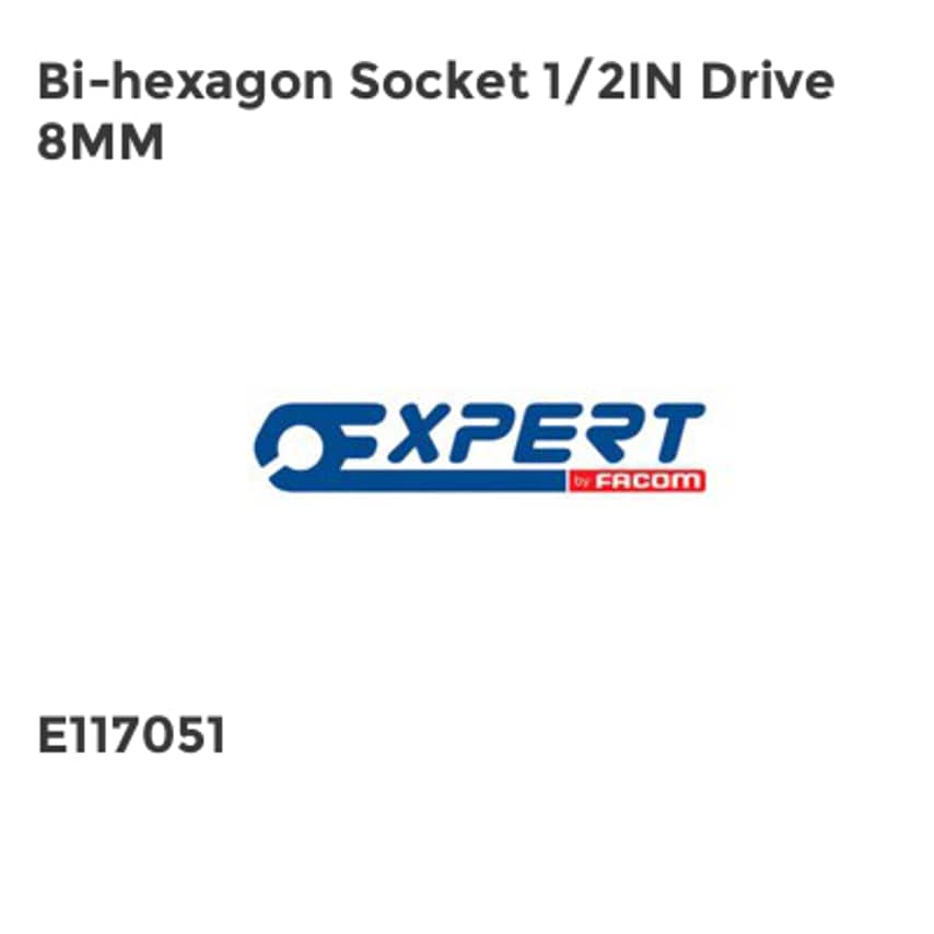 Bi-hexagon Socket 1/2in Drive 8mm