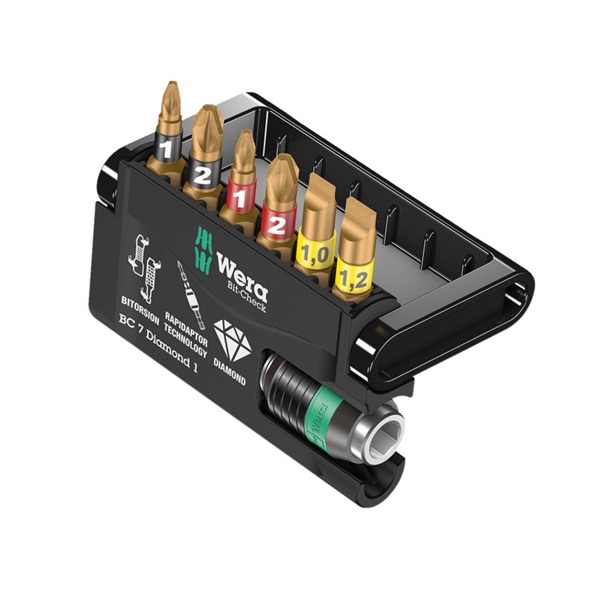 Bit-Check 7 Diamond 1 Set, 7 Piece WER057416