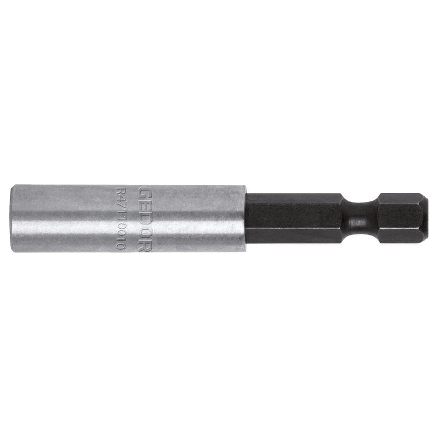 Bit holder 1/4 x 1/4 hex. magn. l.75mm