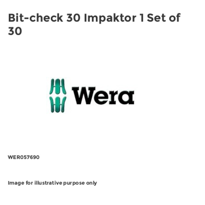 Bit-check 30 Impaktor 1 Set of 30 WER057690