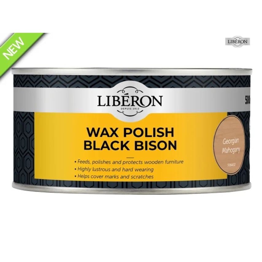 Black Bison Wax Paste Georgian Mahogany 500ml