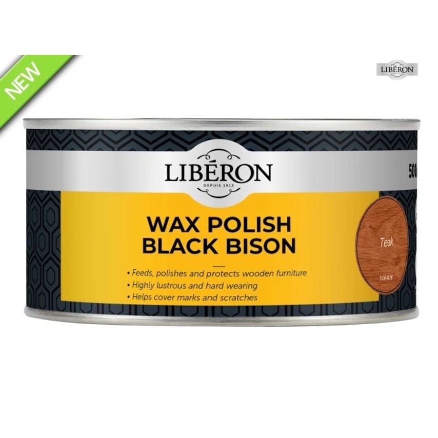 Black Bison Wax Paste Teak 500ml
