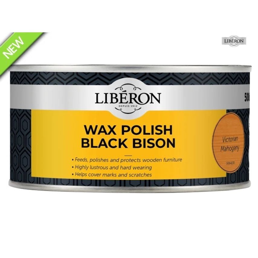 Black Bison Wax Paste Victorian Mahogany 500ml