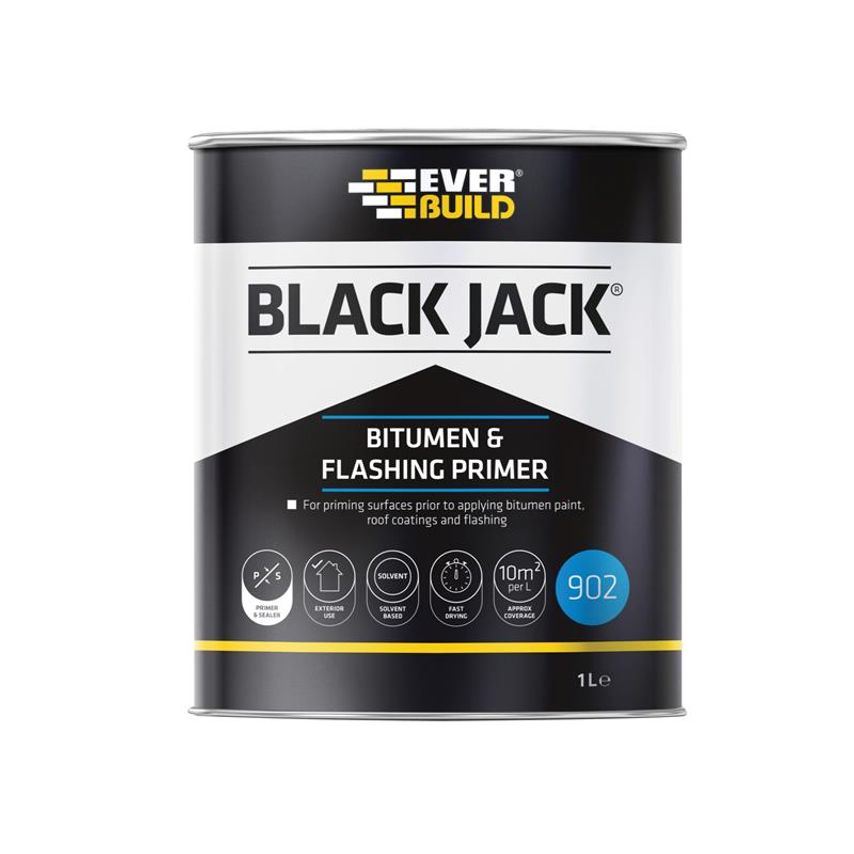 Black Jack 902 Bitumen & Flashing Primer 1 litre EVB90201