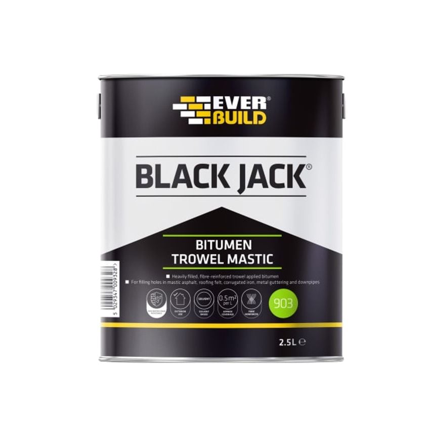 Black Jack 903 Bitumen Trowel Mastic 2.5 Litre