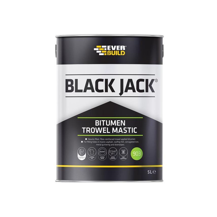 Black Jack 903 Bitumen Trowel Mastic 5 litre EVB90305