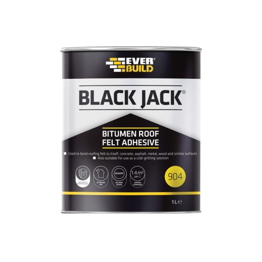 Black Jack 904 Bitumen Roof Felt Adhesive 1 litre