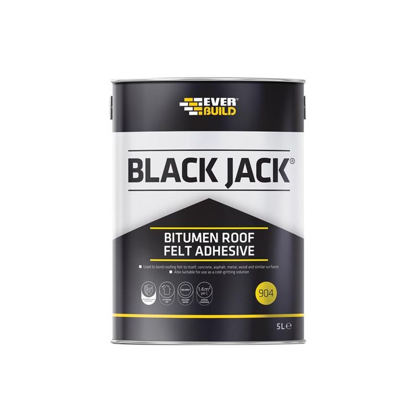 Black Jack 904 Bitumen Roof Felt Adhesive 5 litre EVB90405