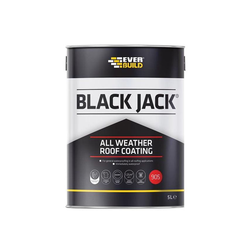 Black Jack 905 All Weather Roof Coating 5 litre EVB90505