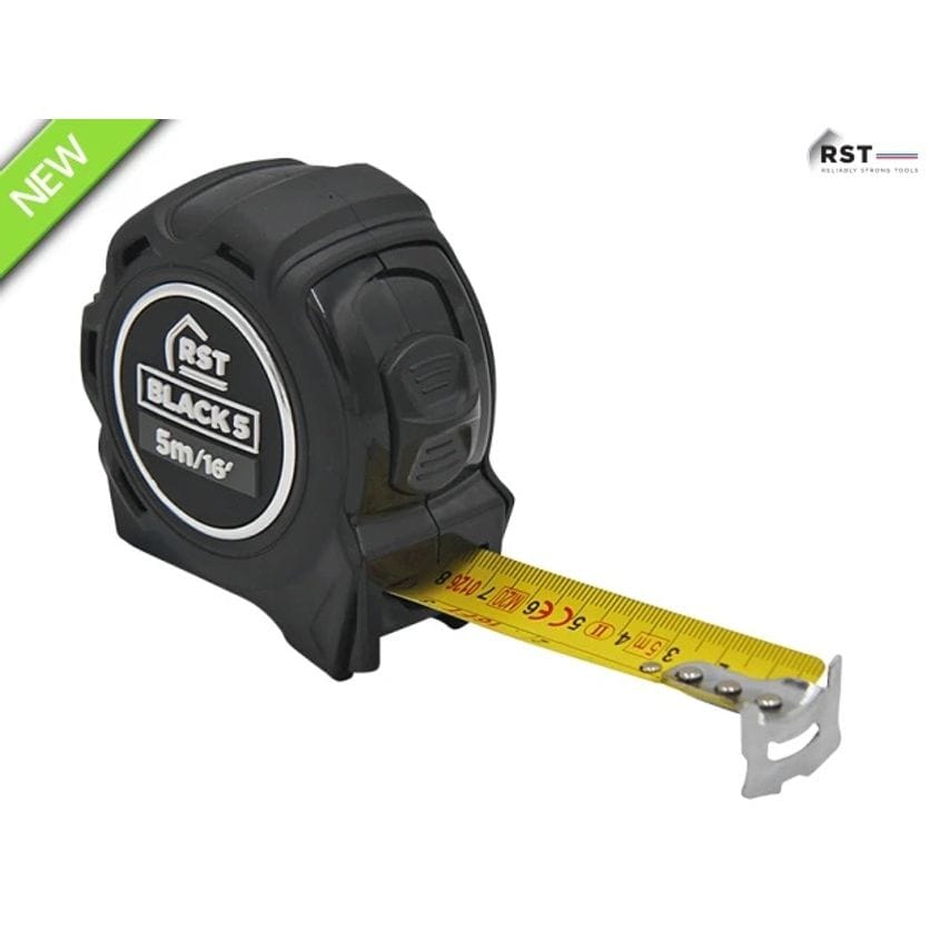 Black Tape Measure 5m/16ft (Width 25mm)