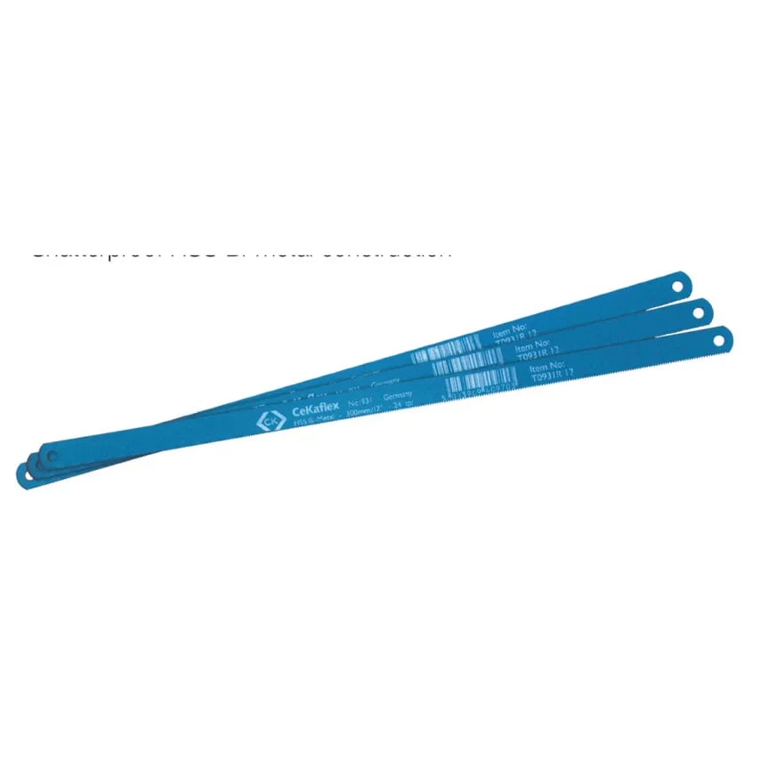 Blade Hacksaw Card 3 24TPI 300mm HSS Bi-Metal