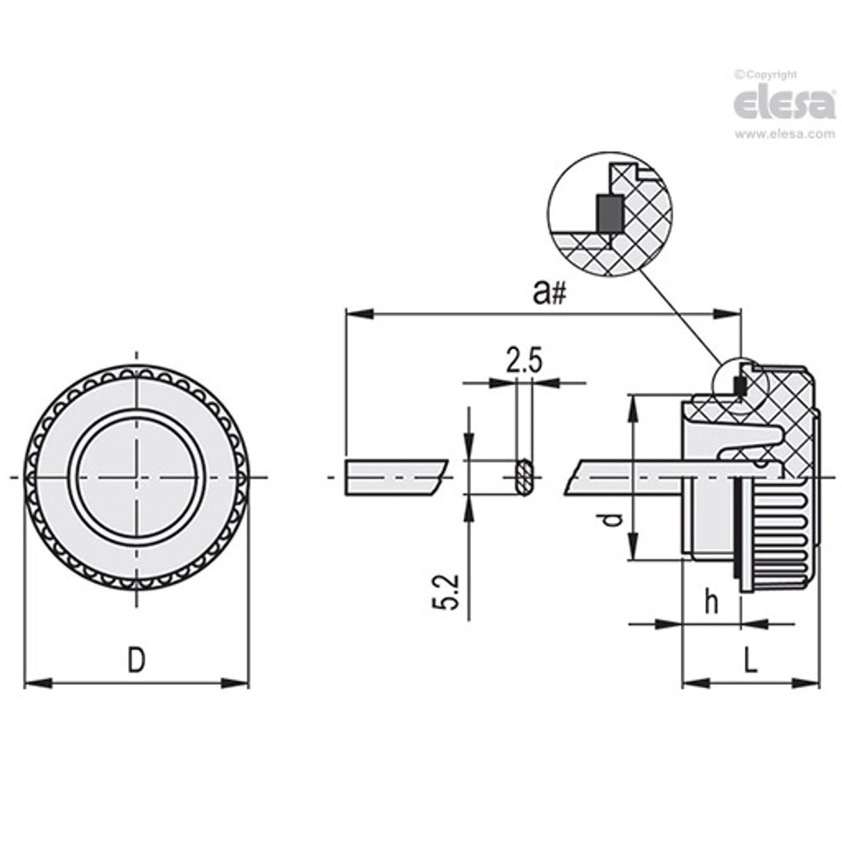 Blanking plug-T.240-1/4+a